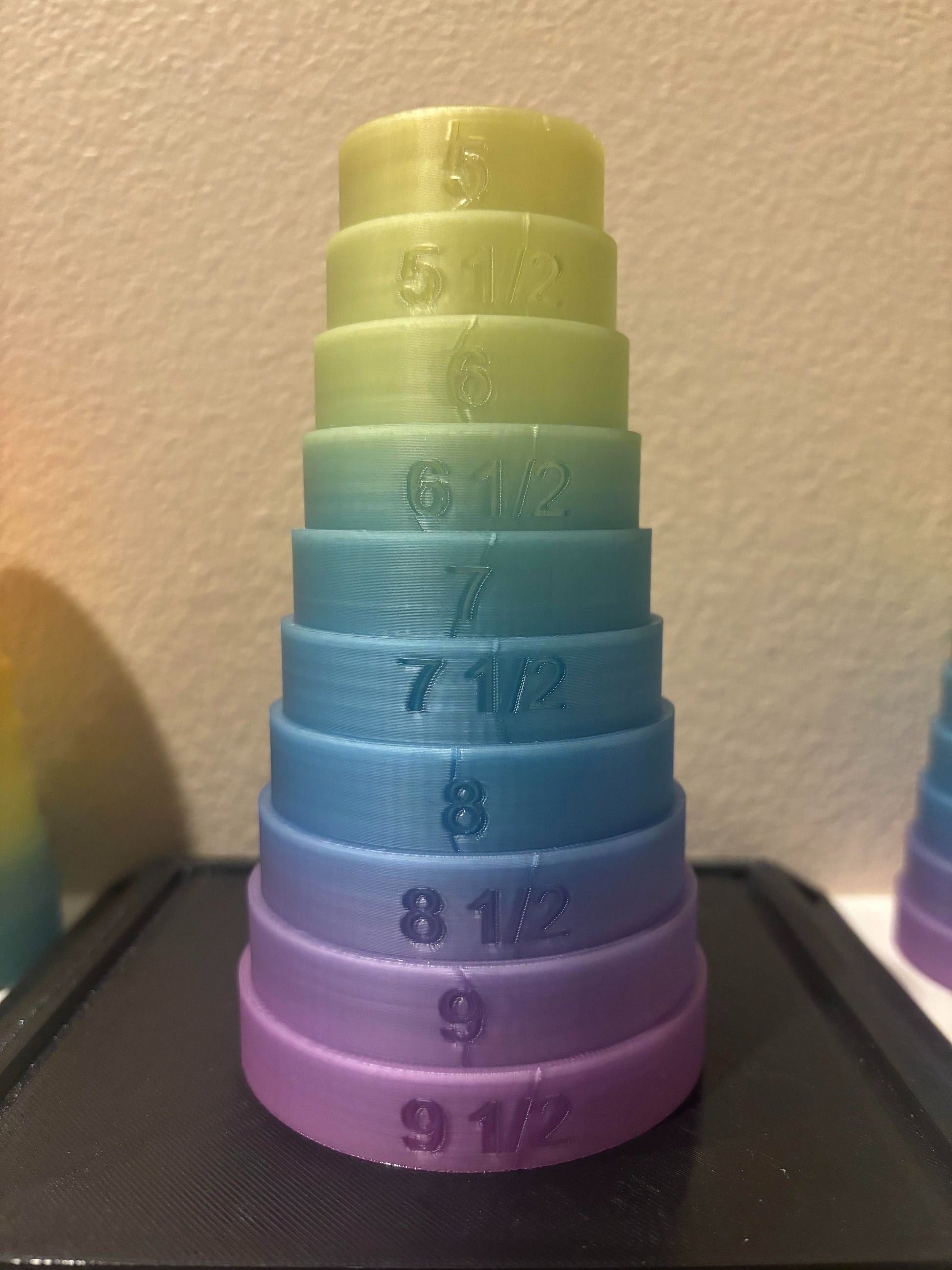 Bracelet Sizer Mandrel - Limited Edition Rainbow Pattern Jewelry Tool One of a Kind Limited Run No Two Tools the Same - BatCountryCraftsUSA