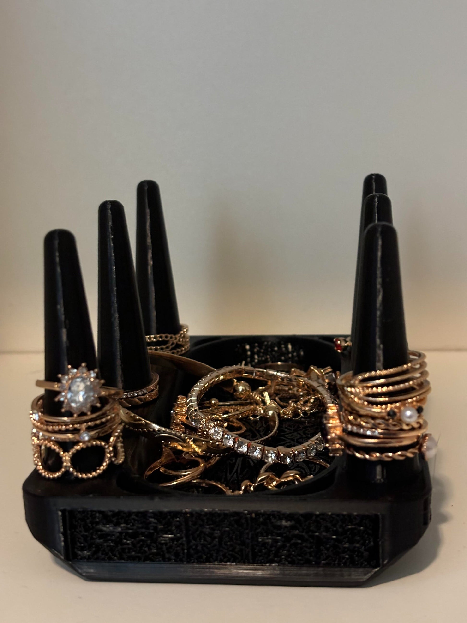 Gothic Jewelry Organizer | Ring Holder, Earring Display, Unique Gift, Vanity Organizer - BatCountryCraftsUSA