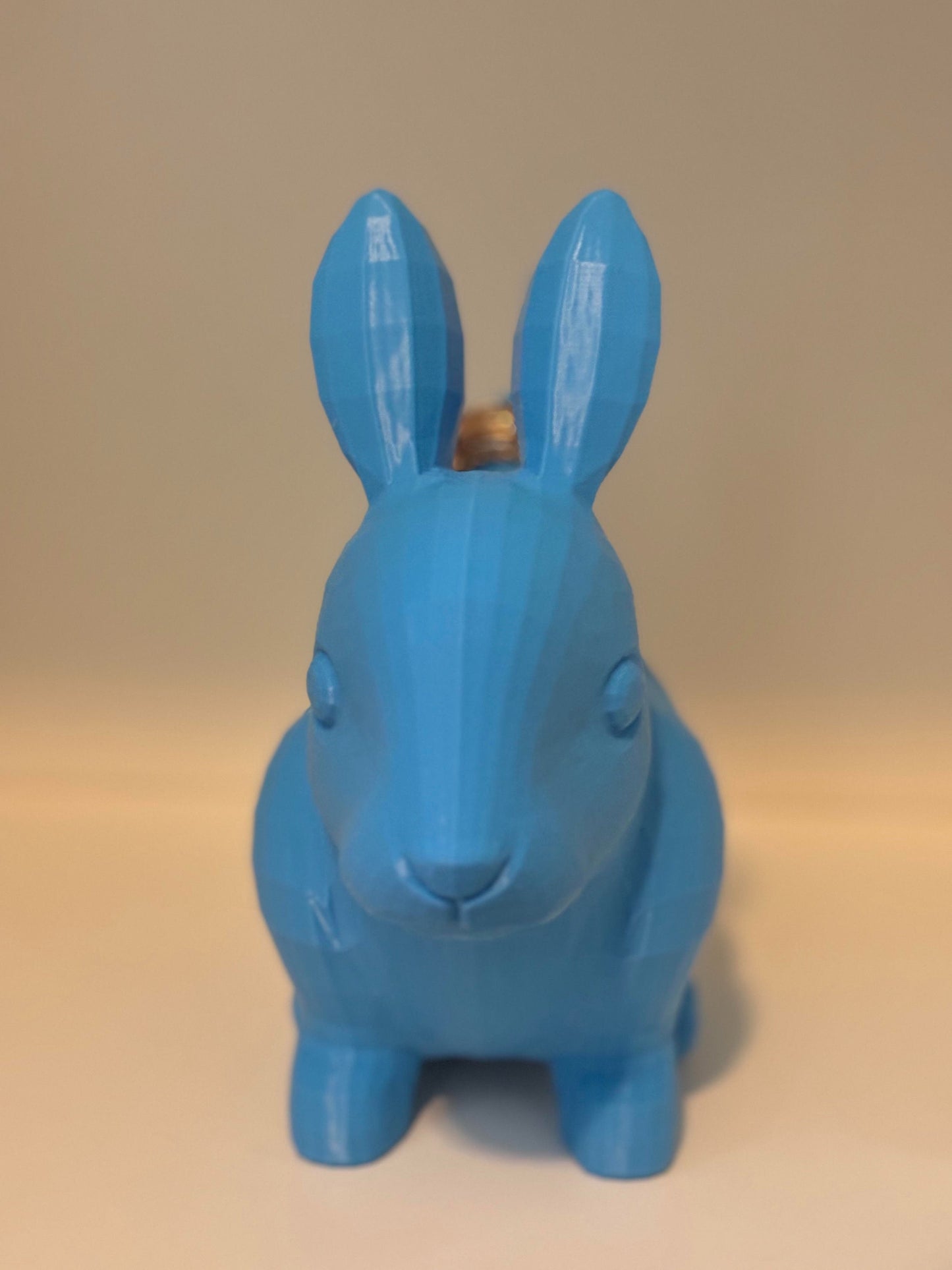 Blue Rabbit Ring Holder | Cute Bunny Jewelry Stand | Ceramic Ring Dish | Handmade Gift - BatCountryCraftsUSA