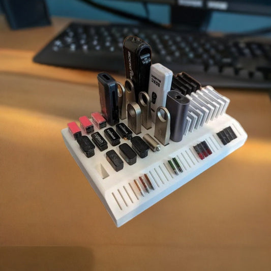 Universal Media Holder - Organize USB, SD, & MicroSD Cards