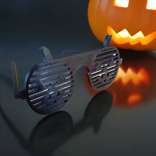 Jack-O-Lantern Party Glasses | Spooky Costume Accessory | Halloween Fun 2025 - BatCountryCraftsUSA