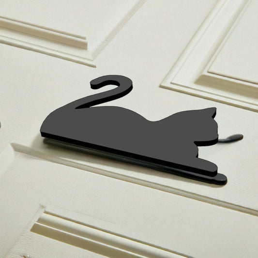 Halloween Black Cat Door Topper Sitting | Spooky Home Decor | Feline Accent 2025 - BatCountryCraftsUSA