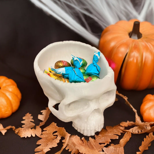 Spooky Halloween Skull Bowl - Perfect for Candy, Decor, or Party Snacks