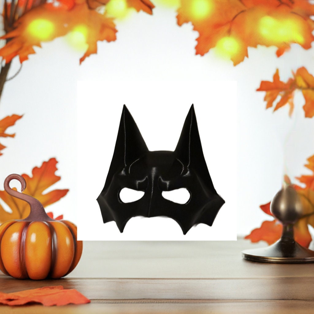 Gotham Bat Cat Mask: Ultimate Pet Costume for Halloween | Superhero Cat Mask for Cosplay & Dress-up - BatCountryCraftsUSA