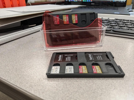 Compact SD/MicroSD Card Case | Credit Card Sized Storage for Memory Cards | Raspberry Pi Compatible - BatCountryCraftsUSA