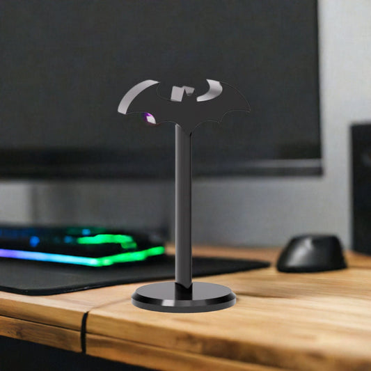 Bat Hero Headphone Stand - Sleek Superhero-Themed Headset Holder