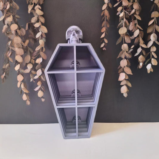 Coffin Shelf – Gothic-Inspired Wall Display for Spooky Halloween Decor and Trinkets - BatCountryCraftsUSA