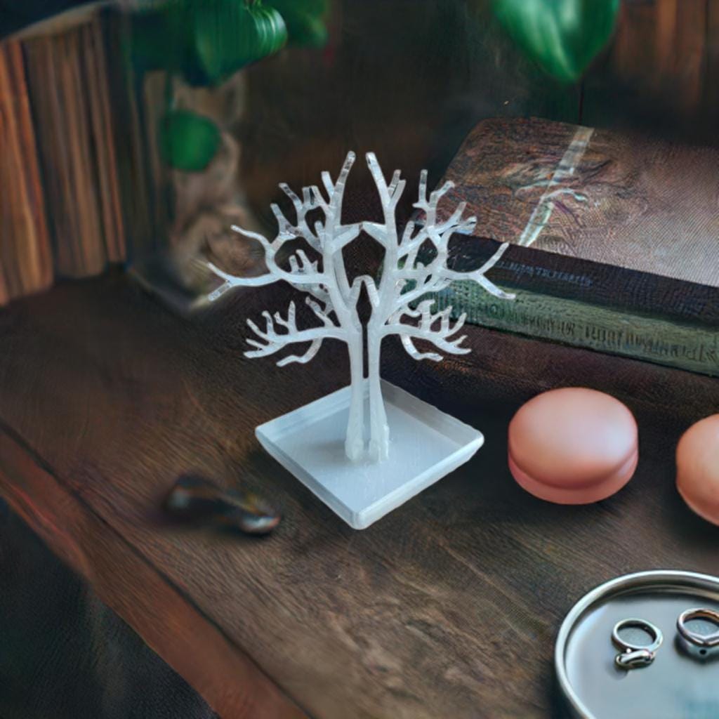 Modular Jewelry Tree Ring Stand – No Glue Needed, Elegant Branch Design for Rings & Bracelets - BatCountryCraftsUSA