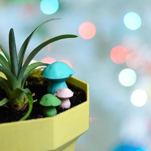 Cute Mushroom Garden Decoration Boletus Edulis | Garden Stake Miniature Outdoor Plant Decor | Weather Resistant Garden Ornament Gift - BatCountryCraftsUSA