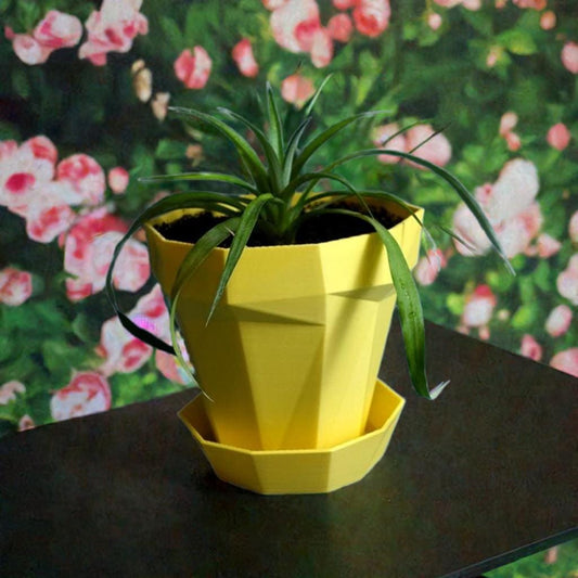 Glitch Planter | Modern Plant Pot | Tech Decor | Geek Garden Gift | Cyber Home Art | Unique Plant Stand - BatCountryCraftsUSA