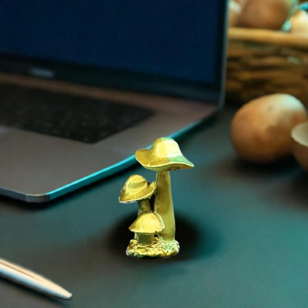 Magical Desktop Mushroom Woodland Office Decor Forest Inspired Desk Art Nature Accent Piece Enchanted Fungi Display - BatCountryCraftsUSA