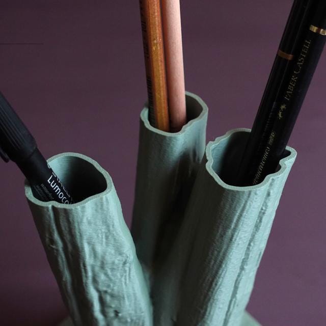 Tree Pencil Holder | Wood Desk Organizer | Office Storage | Art Supply Stand | Work Space Decor | Nature Desk Tidy - BatCountryCraftsUSA