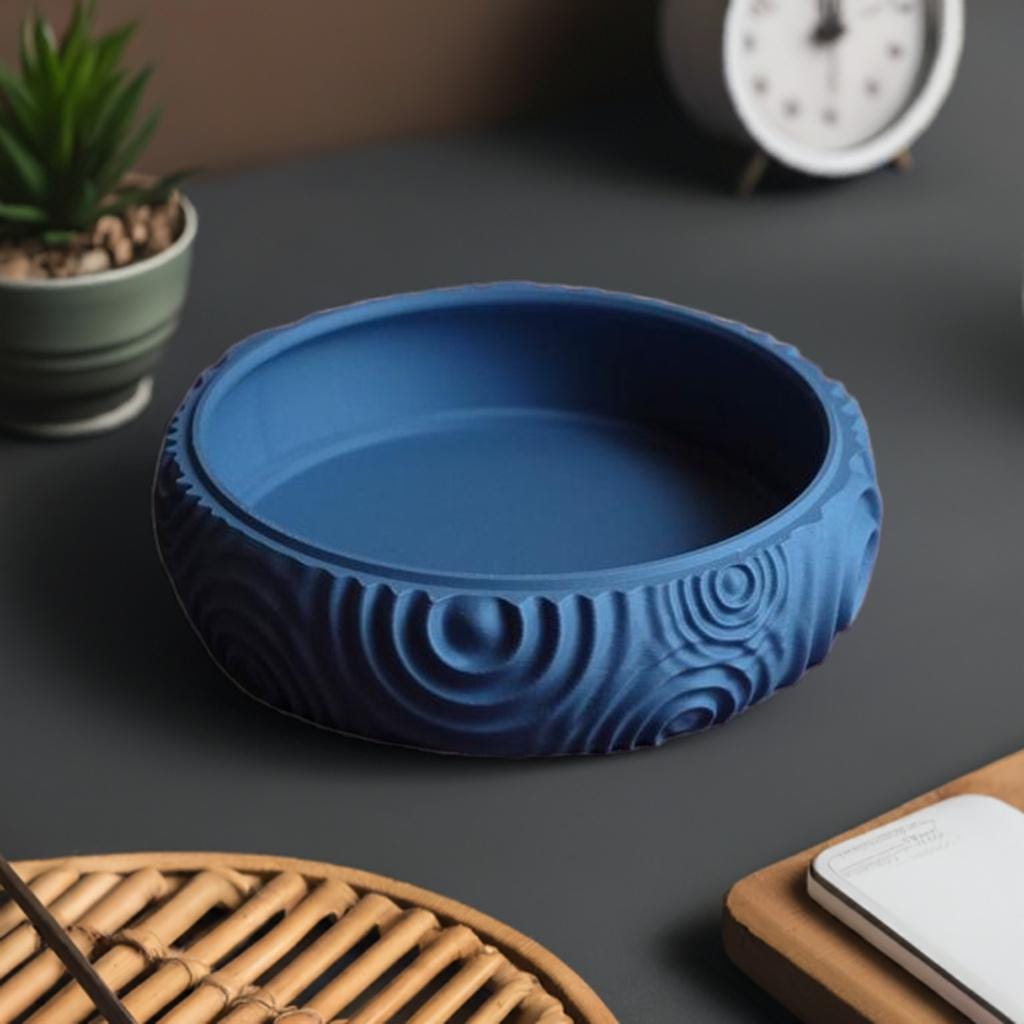 Waterdrop Stackable Storage Bowls | Modern Catch-All Tray Set | Decorative Desk Organizer | Nesting Bowls 3 Sizes - BatCountryCraftsUSA