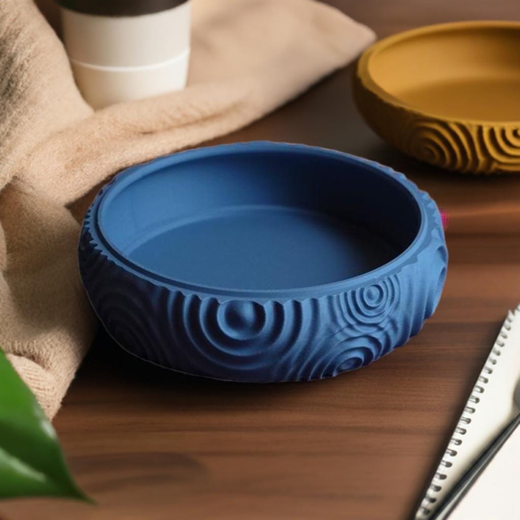 Waterdrop Stackable Storage Bowls | Modern Catch-All Tray Set | Decorative Desk Organizer | Nesting Bowls 3 Sizes - BatCountryCraftsUSA