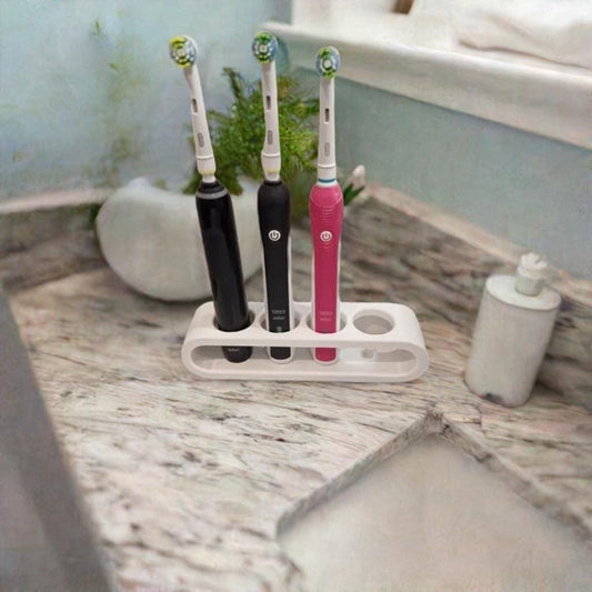 Oral-B Electric Toothbrush Family Charging Stand -Multi Brush Holder & Organizer Braun Compatible Storage Station Power Brush Mount Bath Hub - BatCountryCraftsUSA