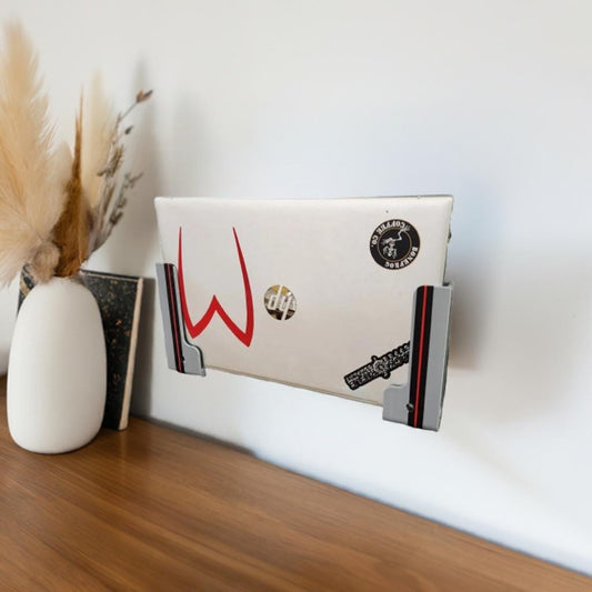 Laptop Wall Mount Bracket | Secure Side-Grip Computer Stand | Home Office Space Saver | Universal Pegboard Mount - BatCountryCraftsUSA