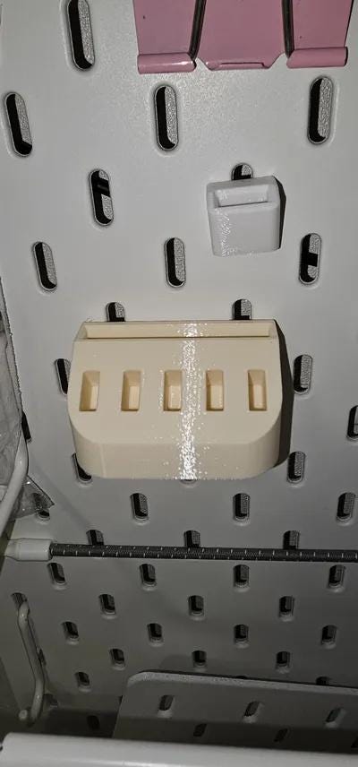 Usb Storage for Ikea Skadis | Pegboard Organizer | Flash Drive Holder | Home Office Storage | Workplace USB Mount - BatCountryCraftsUSA