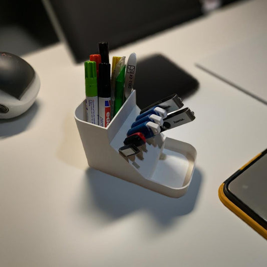 12-Slot USB Storage Unit | Desktop Flash Drive Organizer | Tech Hub Stand | Office USB Holder | Memory Stick Station - BatCountryCraftsUSA