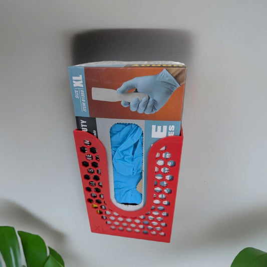 Wall Mount Glove Box Dispenser | Medical Glove Holder | Disposable Glove Storage | Exam Glove Organizer | Nitrile Glove Box Mount - BatCountryCraftsUSA