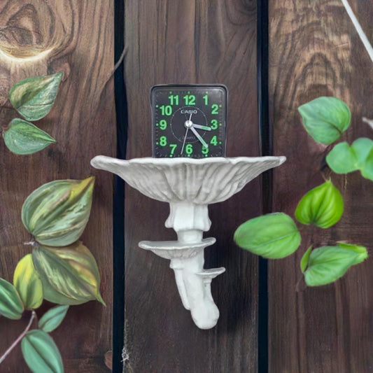 Mushroom Wall Shelf Display | Amanita Fungi Design | 2 Size Options | Woodland Wall Art | Nature Home Decor | Organic Wall Mount - BatCountryCraftsUSA