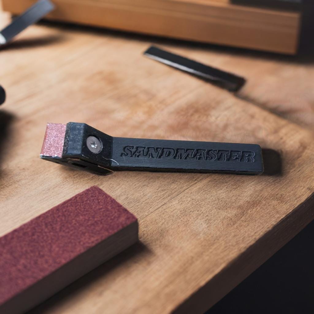 Small Sandpaper Block Holder | Detail Sanding Tool | Precision Sanding Block | Workshop Hand Tool | DIY Sanding Grip - BatCountryCraftsUSA