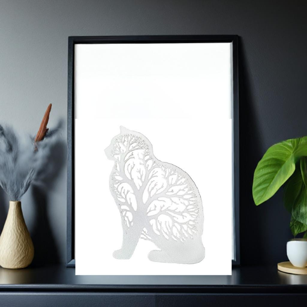 Cat Tree Wall Art | Door Frame Topper | Tree Branch Cat Decor | Modern Animal Art | Home Pet Decoration - BatCountryCraftsUSA