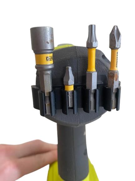 Ryobi Drill Bit Holder | Impact Driver Bit Organizer | Tool Storage Mount | Ryobi Tool Accessory | Drill Bit Organization System - BatCountryCraftsUSA