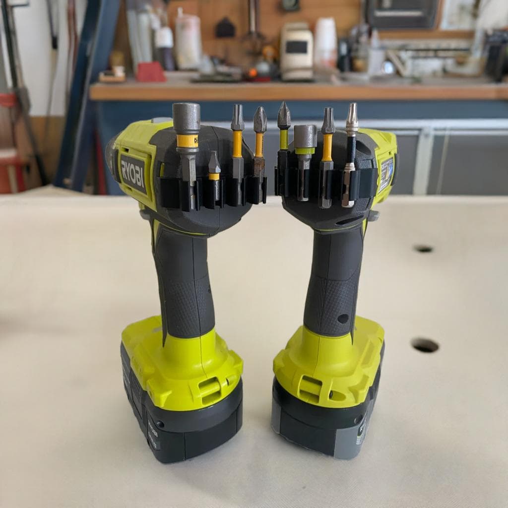 Ryobi Drill Bit Holder | Impact Driver Bit Organizer | Tool Storage Mount | Ryobi Tool Accessory | Drill Bit Organization System - BatCountryCraftsUSA