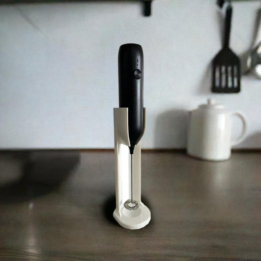 Milk Frother Stand | Coffee Accessory Holder | Handheld Frother Dock | Barista Tools | Kitchen Counter Organizer - BatCountryCraftsUSA
