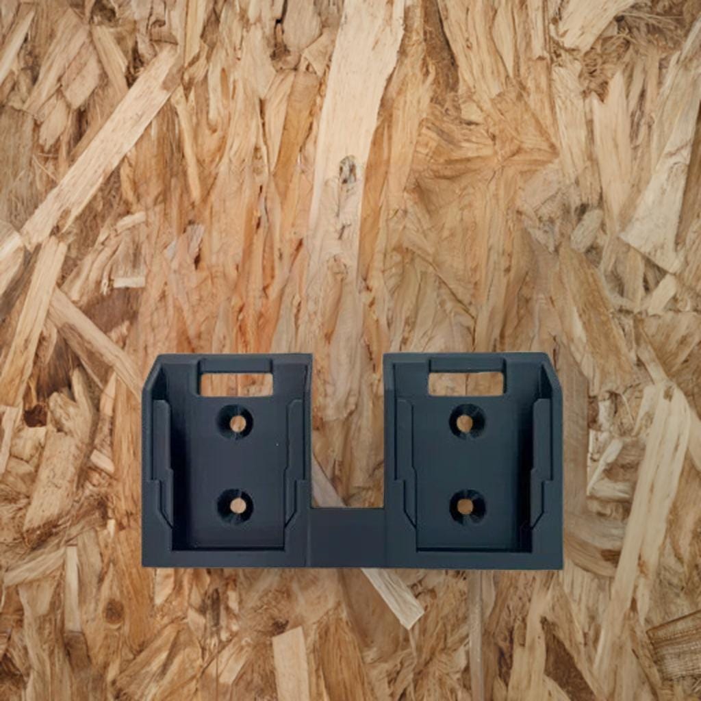 Dual DeWalt Battery Holder | Wall Mount Storage | Tool Battery Organizer | Workshop Organization | DeWalt 20V Battery Mount - BatCountryCraftsUSA