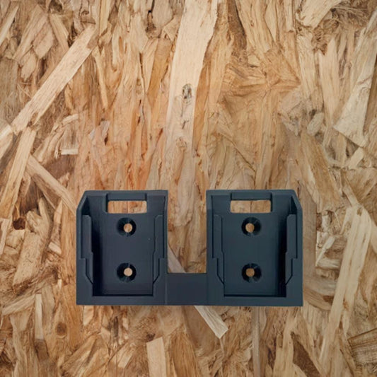 Dual DeWalt Battery Holder | Wall Mount Storage | Tool Battery Organizer | Workshop Organization | DeWalt 20V Battery Mount - BatCountryCraftsUSA
