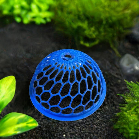 Aquarium Moss Dome Plant Holder | Fish Tank Aquascape | Plant Protector | Moss Keeper | Aquatic Garden | Tank Decor - BatCountryCraftsUSA