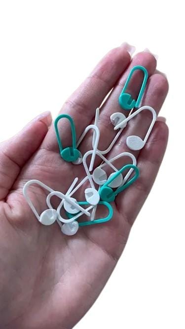 Crochet Stitch Markers | Knitting Accessories | Yarn Craft Tools | Paperclip Style Markers | Crochet Project Helpers | Knitting Notions - BatCountryCraftsUSA
