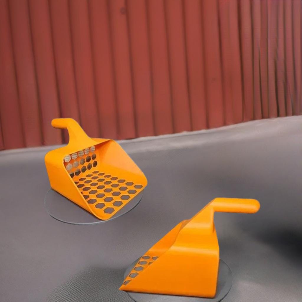 Pellet Litter Scoop | Cat Litter Sifter | Wood Pellet Litter Tool | Pet Waste Cleaner | Honeycomb Sifter | Small Animal Bedding Scoop - BatCountryCraftsUSA