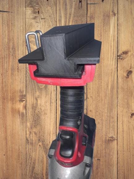 Milwaukee M18 Battery Tool Holder | Cordless Power Tool Storage | Wall Mount Tool Organizer | Drill Driver Dock | Workshop - BatCountryCraftsUSA