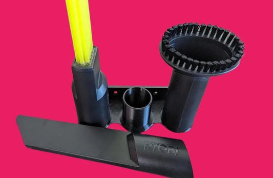 Ryobi Vacuum Accessories Wall Mount | Tool Attachment Organizer | Cordless Vacuum Storage | Garage Organization | Workshop Tidy - BatCountryCraftsUSA