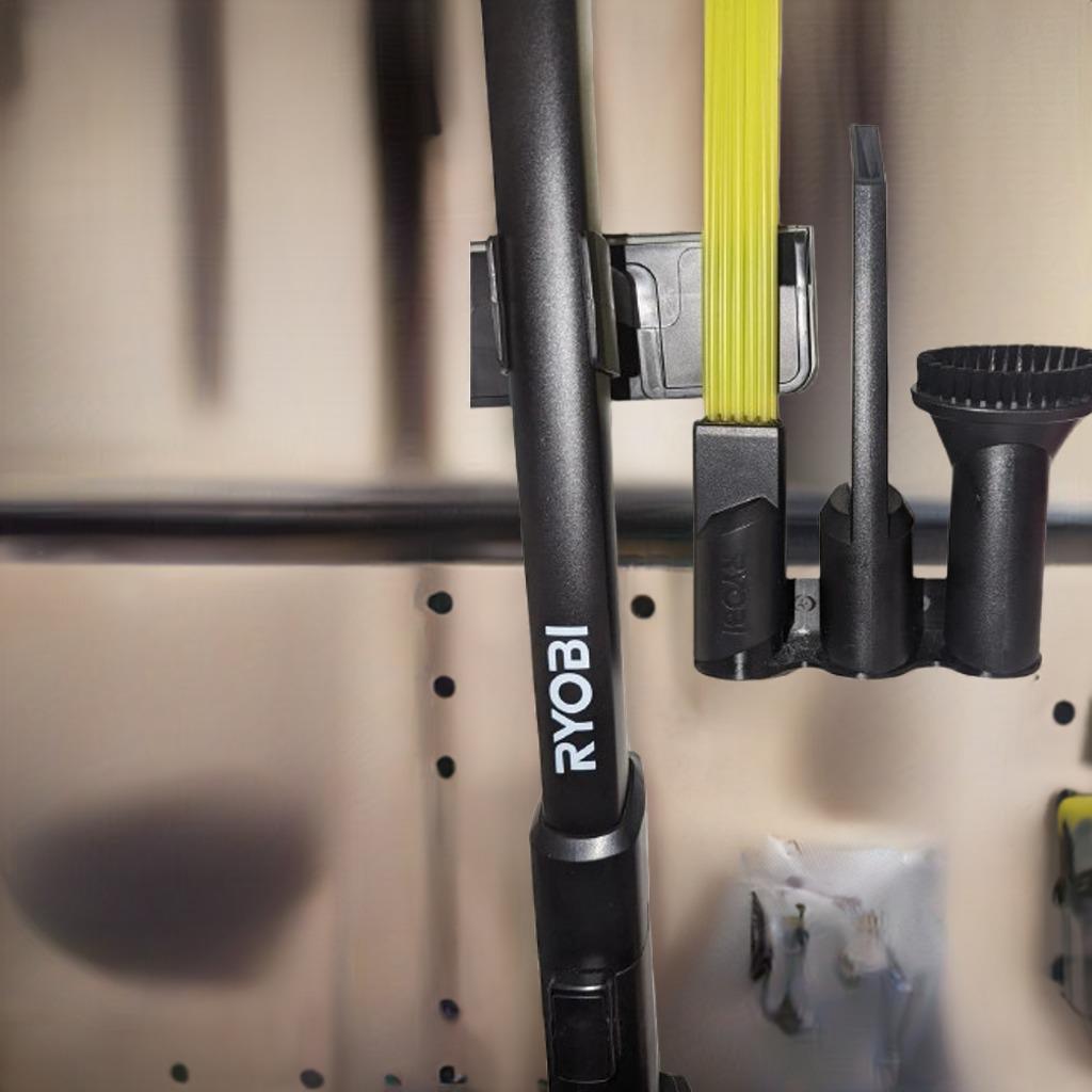 Ryobi Vacuum Accessories Wall Mount | Tool Attachment Organizer | Cordless Vacuum Storage | Garage Organization | Workshop Tidy - BatCountryCraftsUSA