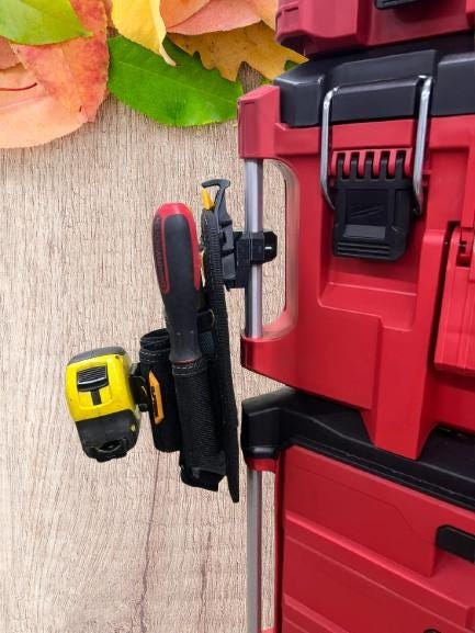 Milwaukee M12 Battery Holder | 4-Battery Organizer | Tool Battery Storage | Power Tool Accessory | Workshop Organization | Tool Mount - BatCountryCraftsUSA