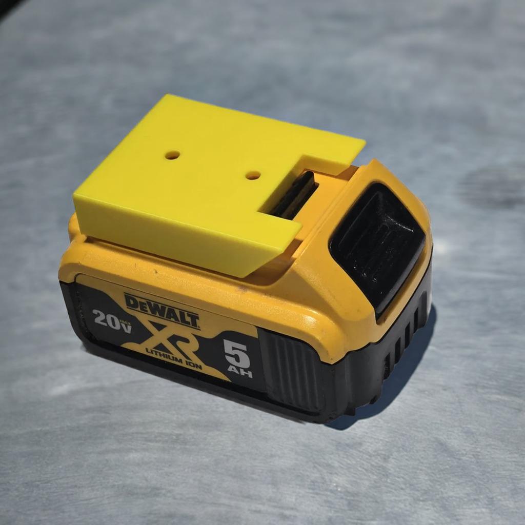 DeWalt 20V Battery Wall Mount | Non-Latching Battery Holder | Tool Organization | Workshop Storage | Battery Rack | DeWalt Accessory - BatCountryCraftsUSA