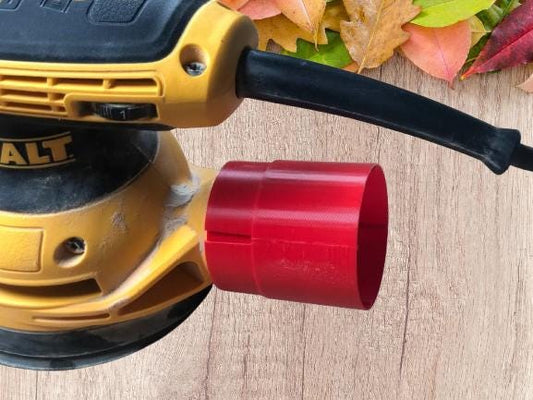 DeWalt Sander Vacuum Adapter | Dust Collection for DWE6423 | 2-1/8" & 2-1/4" OD | Shop Vac Attachment | Random Orbit Sander Accessory - BatCountryCraftsUSA