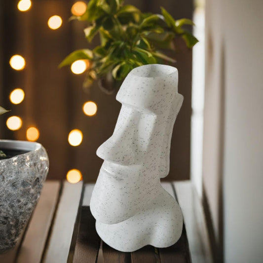 Moai Head Planter | Easter Island Statue Vase | Polynesian Decor | Tiki Planter | Indoor Garden Pot | Succulent Planter | Modern Home Accent - BatCountryCraftsUSA