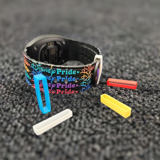 Universal Replacement Watch Band Loop Keeper | Strap Retainer Safety Ring for 22mm Bands | Colorful Silicone Style Watch Strap Loop Fix - BatCountryCraftsUSA
