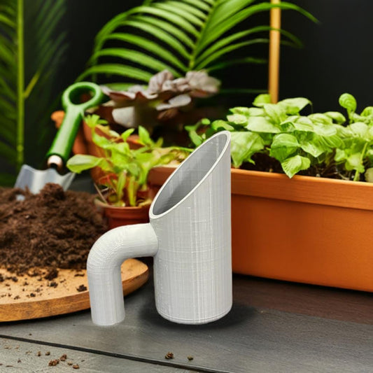 Garden Soil Scooper | Potting Soil Scoop | Plant Potting Tool | Indoor Garden Helper | Ergonomic Handle Soil Spoon | Houseplant Accessory - BatCountryCraftsUSA