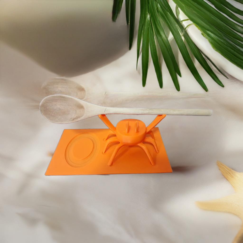 Kitchen Crab Spoon Rest | Cooking Utensil Holder | Decorative Counter Accessory | Novelty Kitchen Organizer - BatCountryCraftsUSA