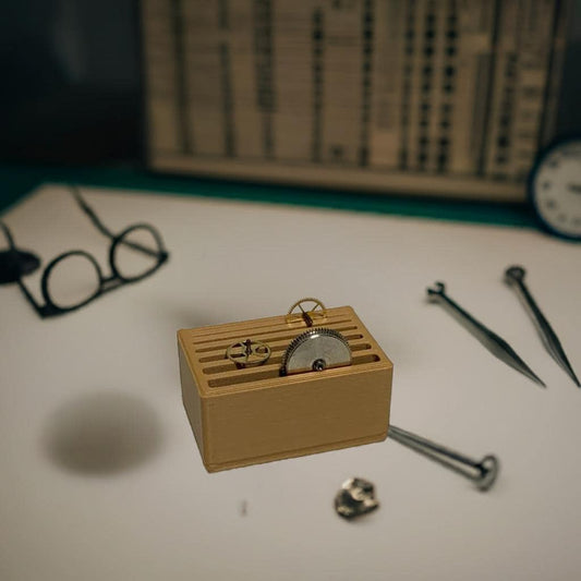 Watchmaker Inspection Block | Wheel & Pivot Check Station for Movement Parts | Bergeon Height Compatible | Bench Tool for Horology Work - BatCountryCraftsUSA